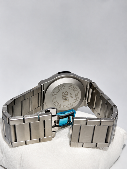 Elevate Your Style with Our Stainless Steel Blue Chronograph Watch for Men