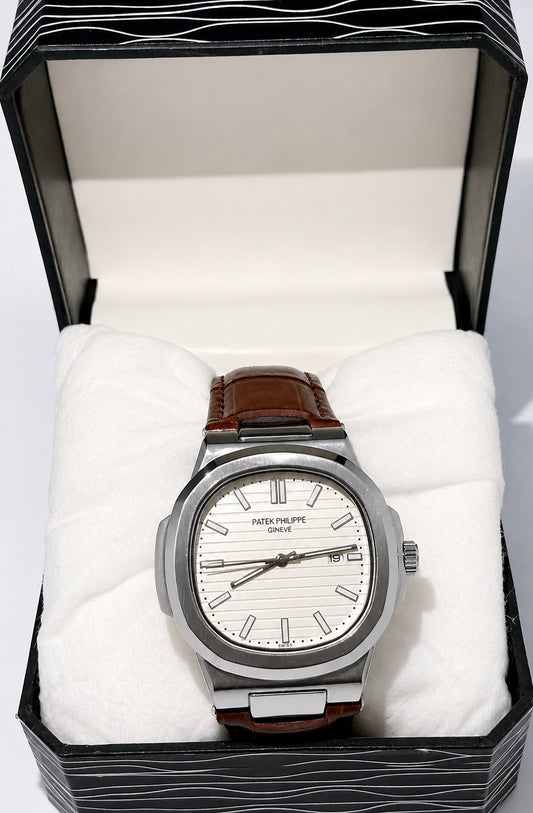 Patek Philippe Brown Leather Luxury Watch – Upgrade Your Timekeeping Experience
