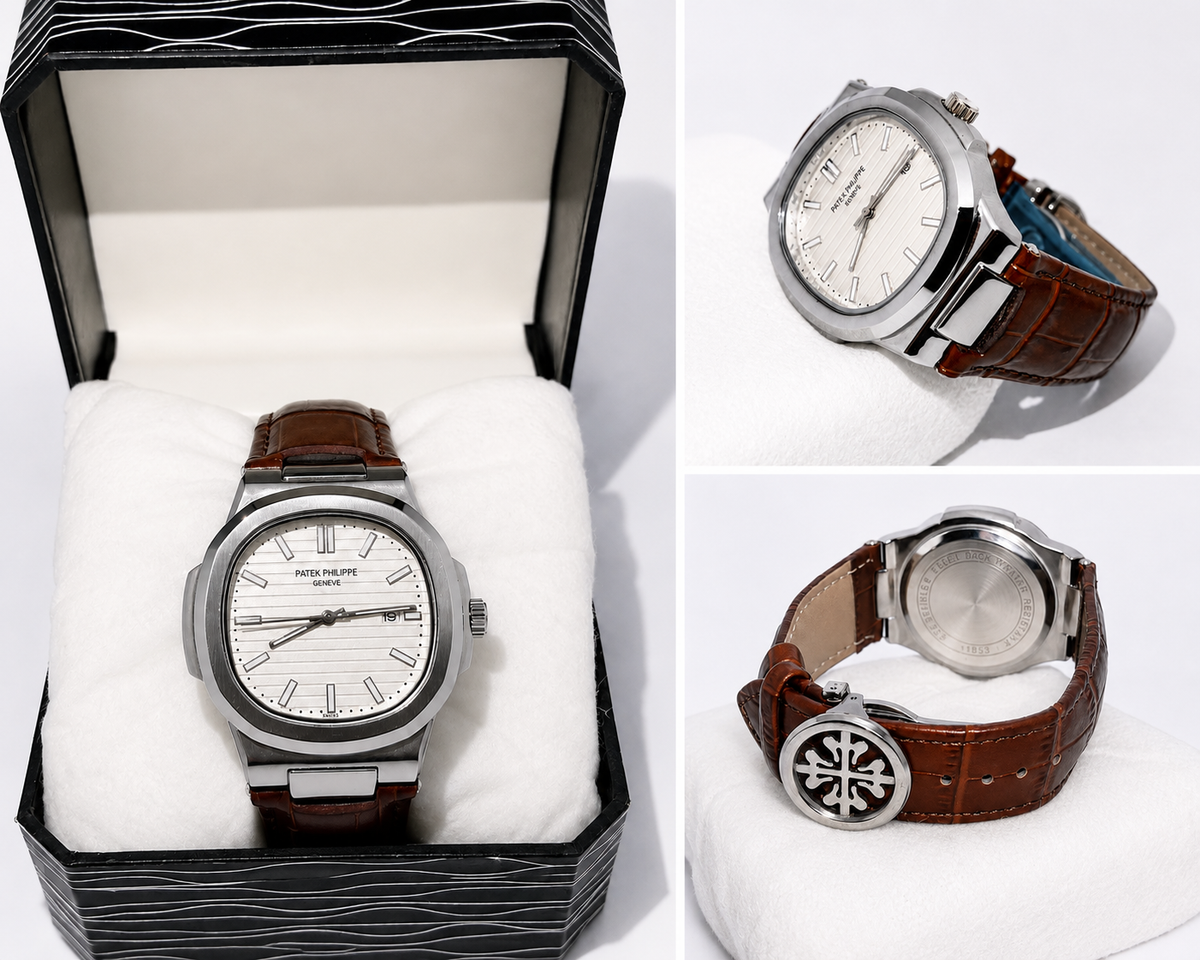 Patek Philippe Brown Leather Luxury Watch – Upgrade Your Timekeeping Experience