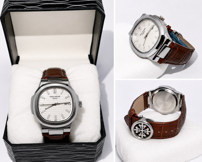 Patek Philippe Brown Leather Luxury Watch – Upgrade Your Timekeeping Experience