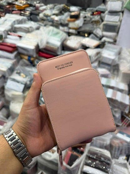 Meet You Forever Pink Wallet front view